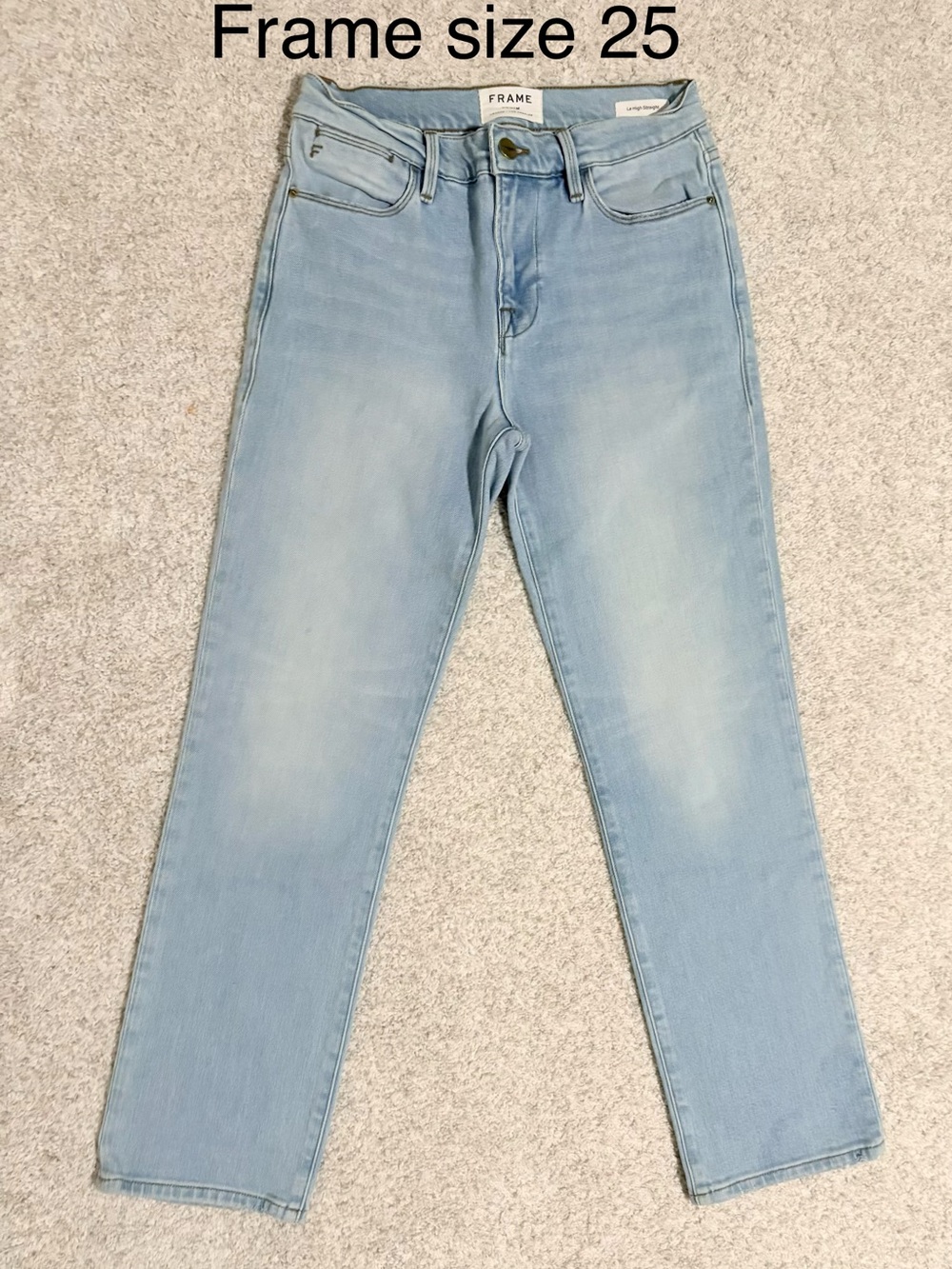 FRAME Le High Straight Jeans Size 25